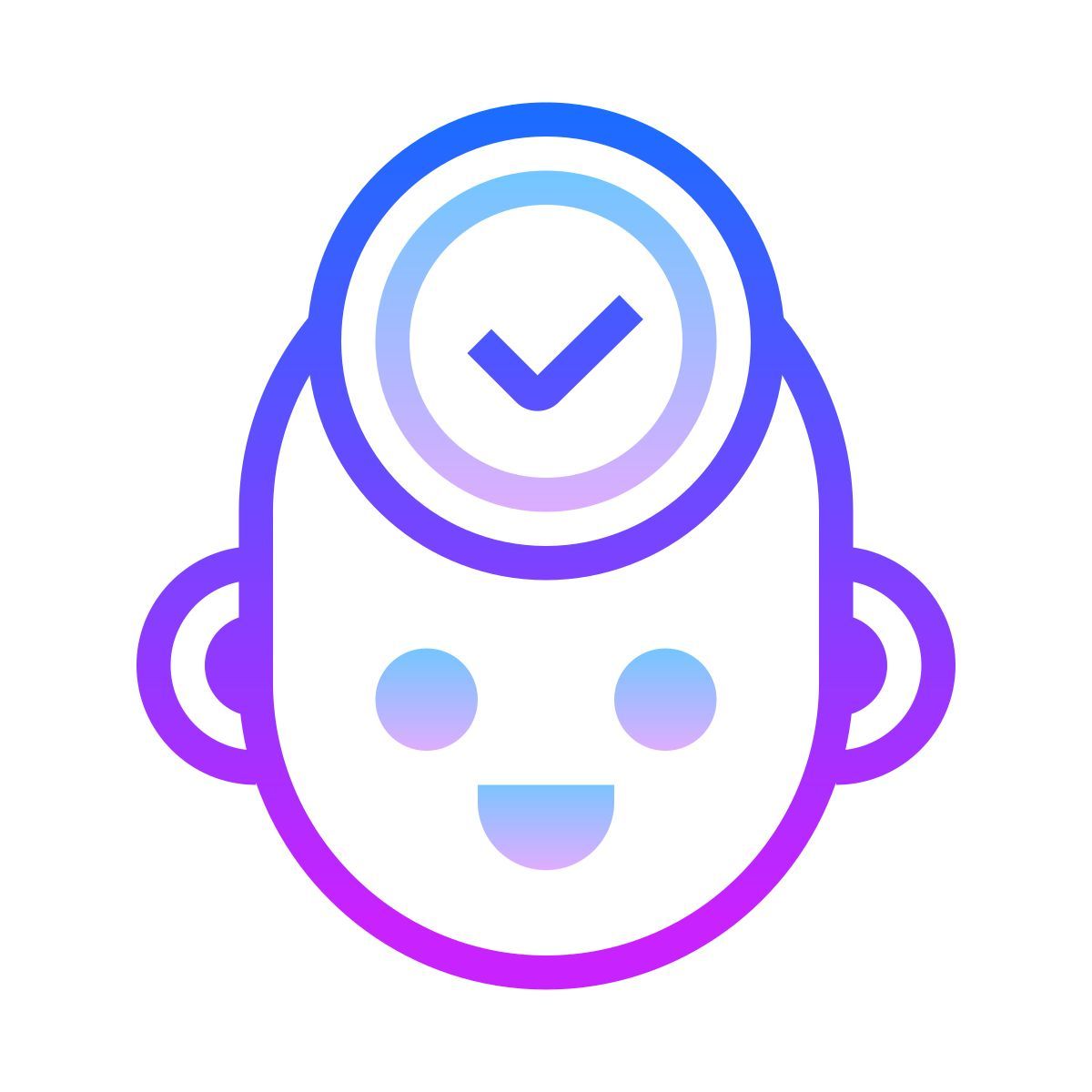 gradient style 同意 icon