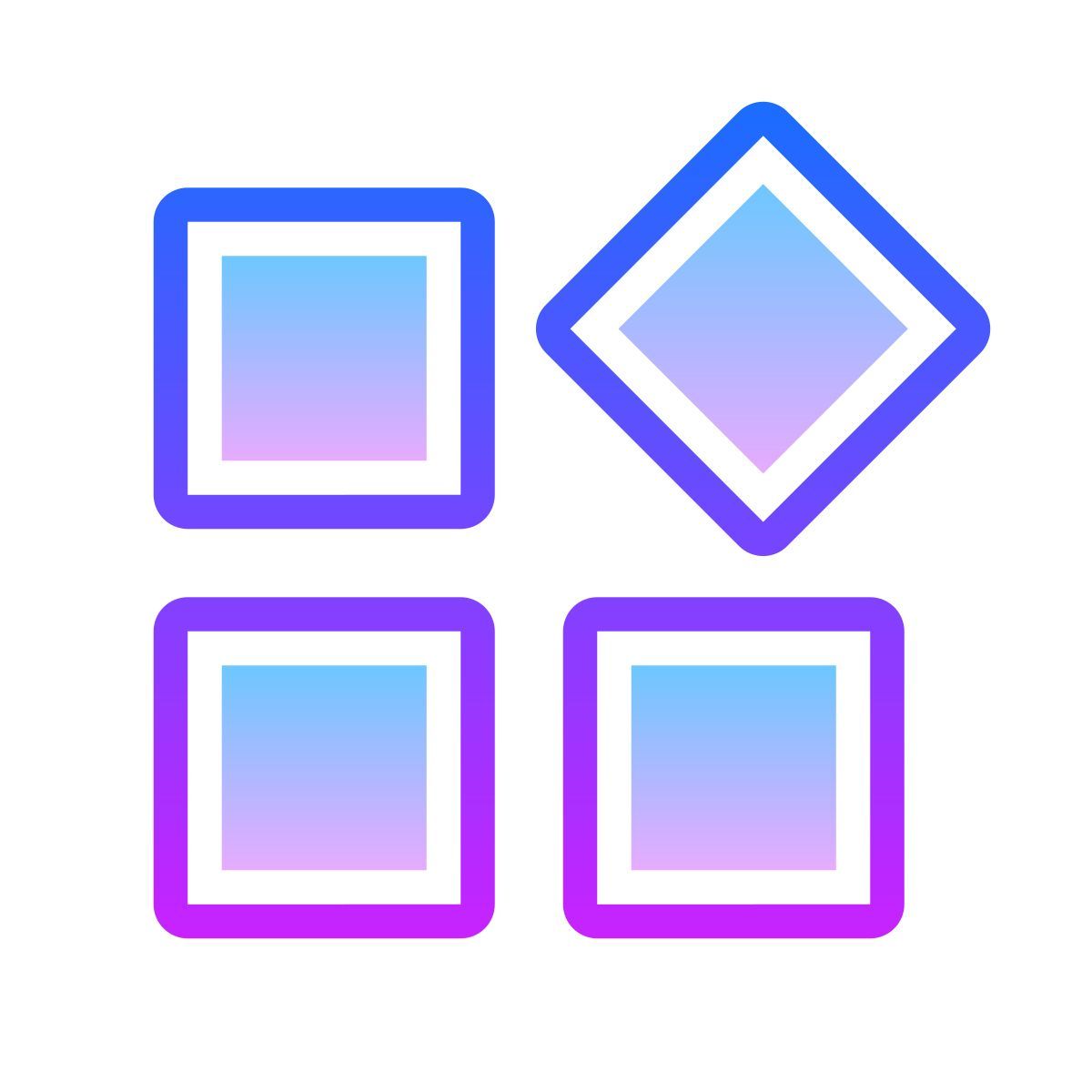 gradient style 앱 icon