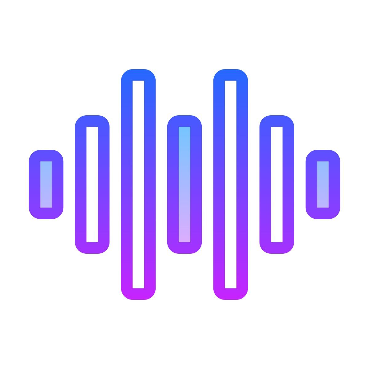 gradient style 음파 icon