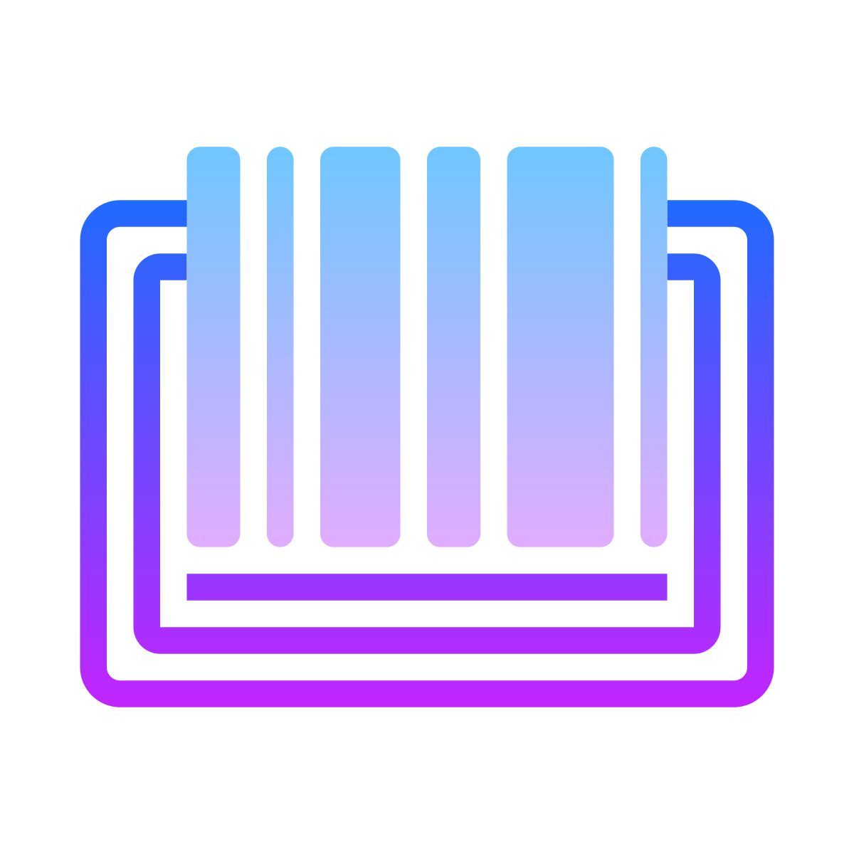 gradient style scanner di codici a barre icon