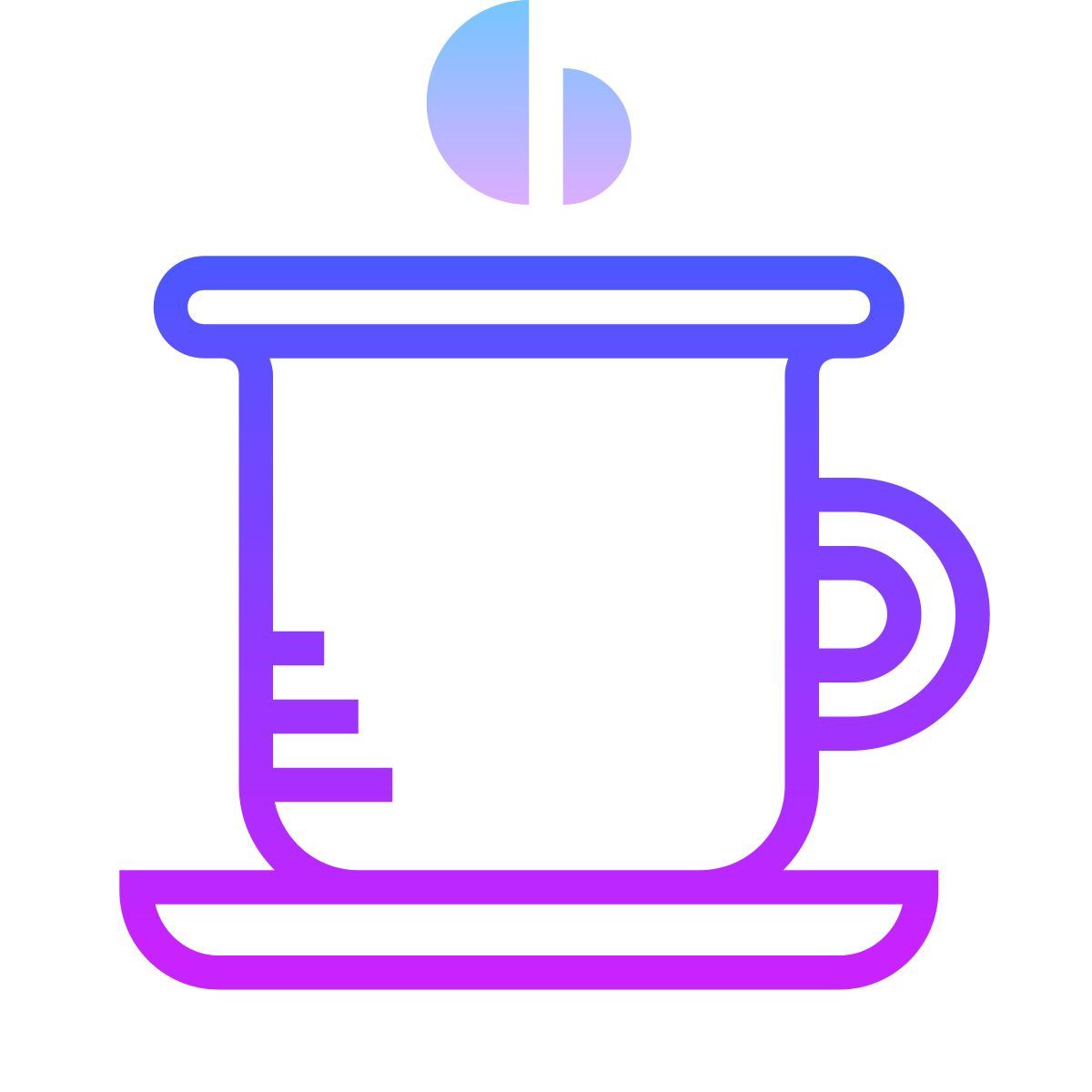 gradient style 咖啡店 icon