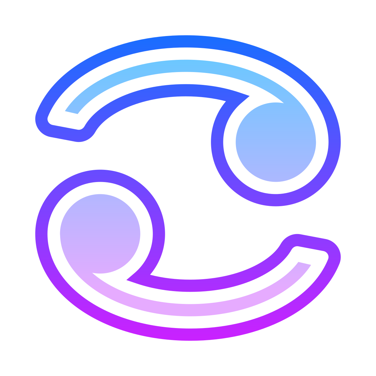 gradient style cancer icon