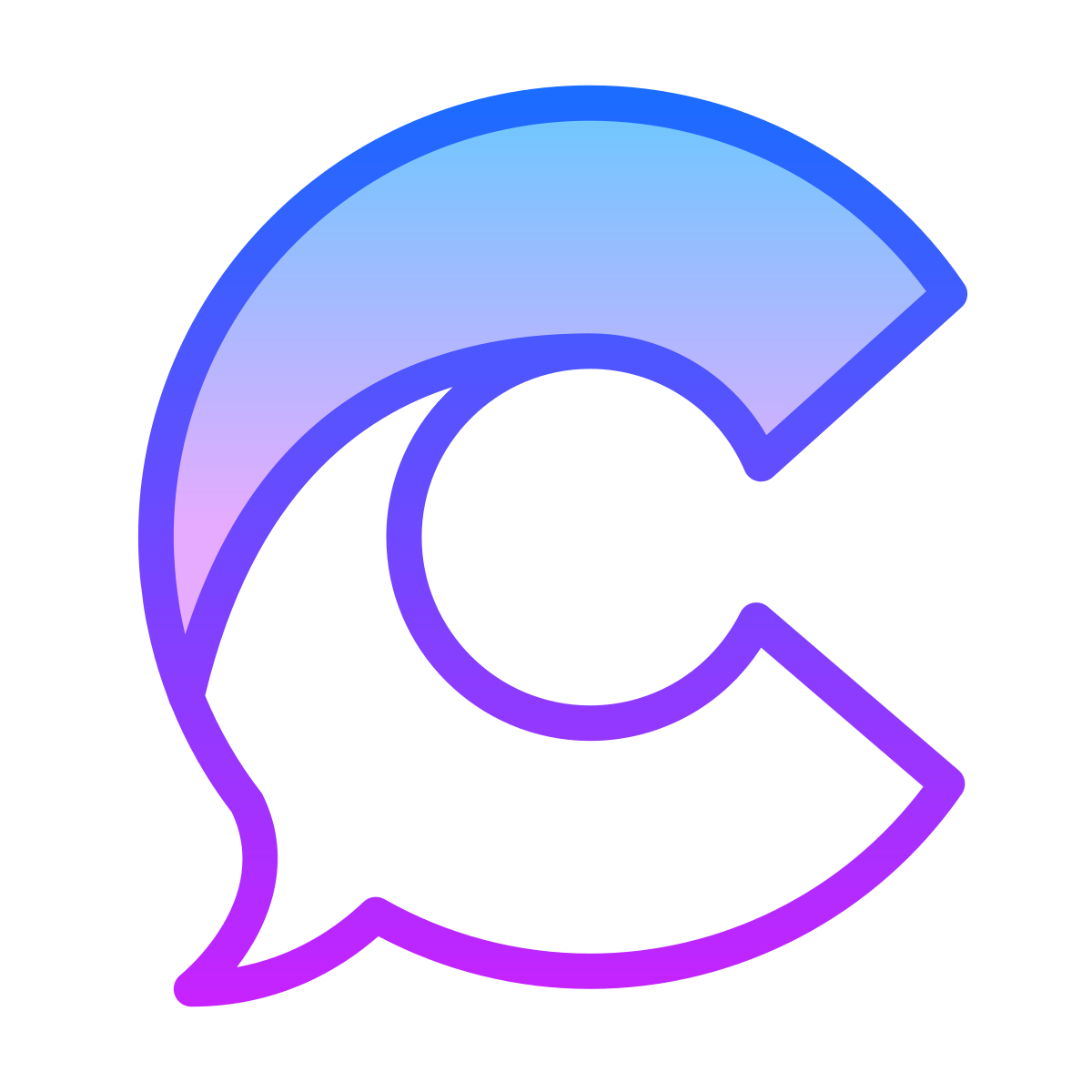 gradient style chatterino  v2 icon