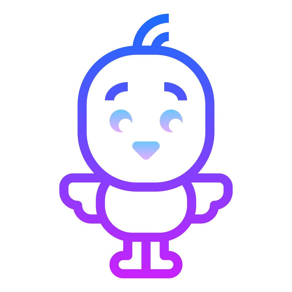 gradient style pulcino icon