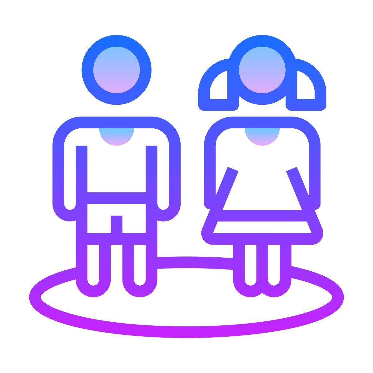 gradient style zona sicura per i bambini icon