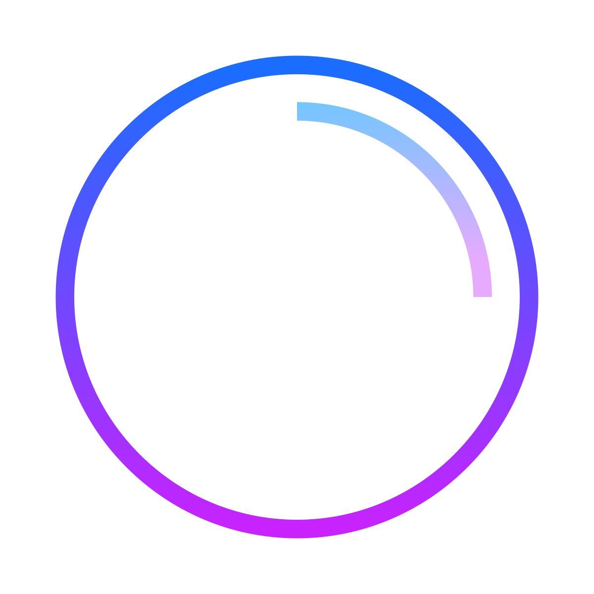 gradient style círculo delgado icon