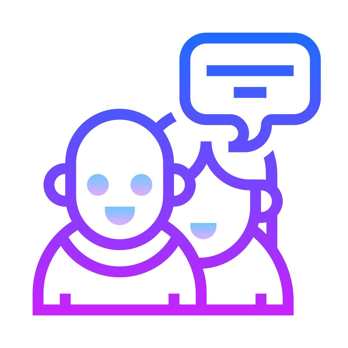 gradient style brainstorming icon