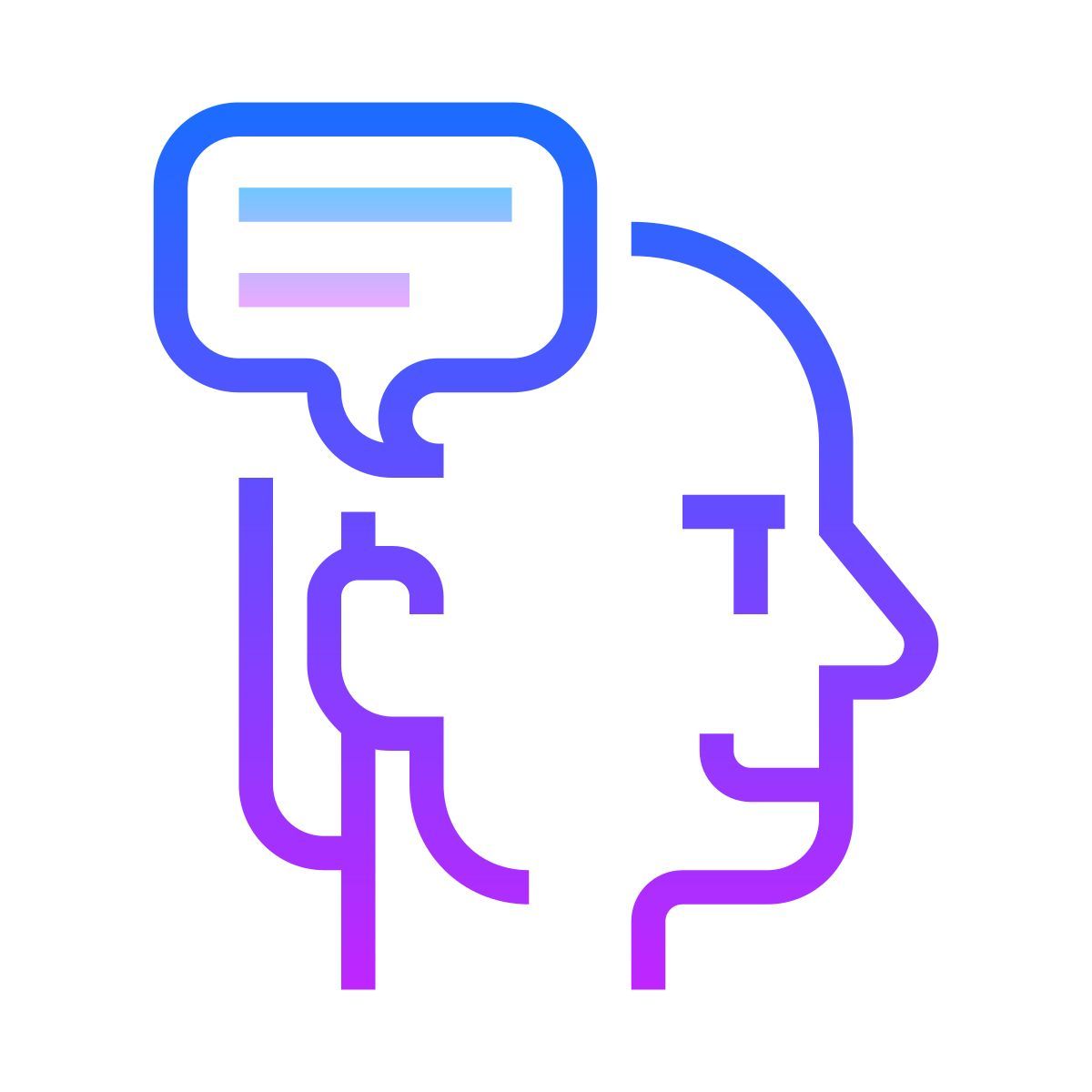 gradient style 沟通技巧 icon