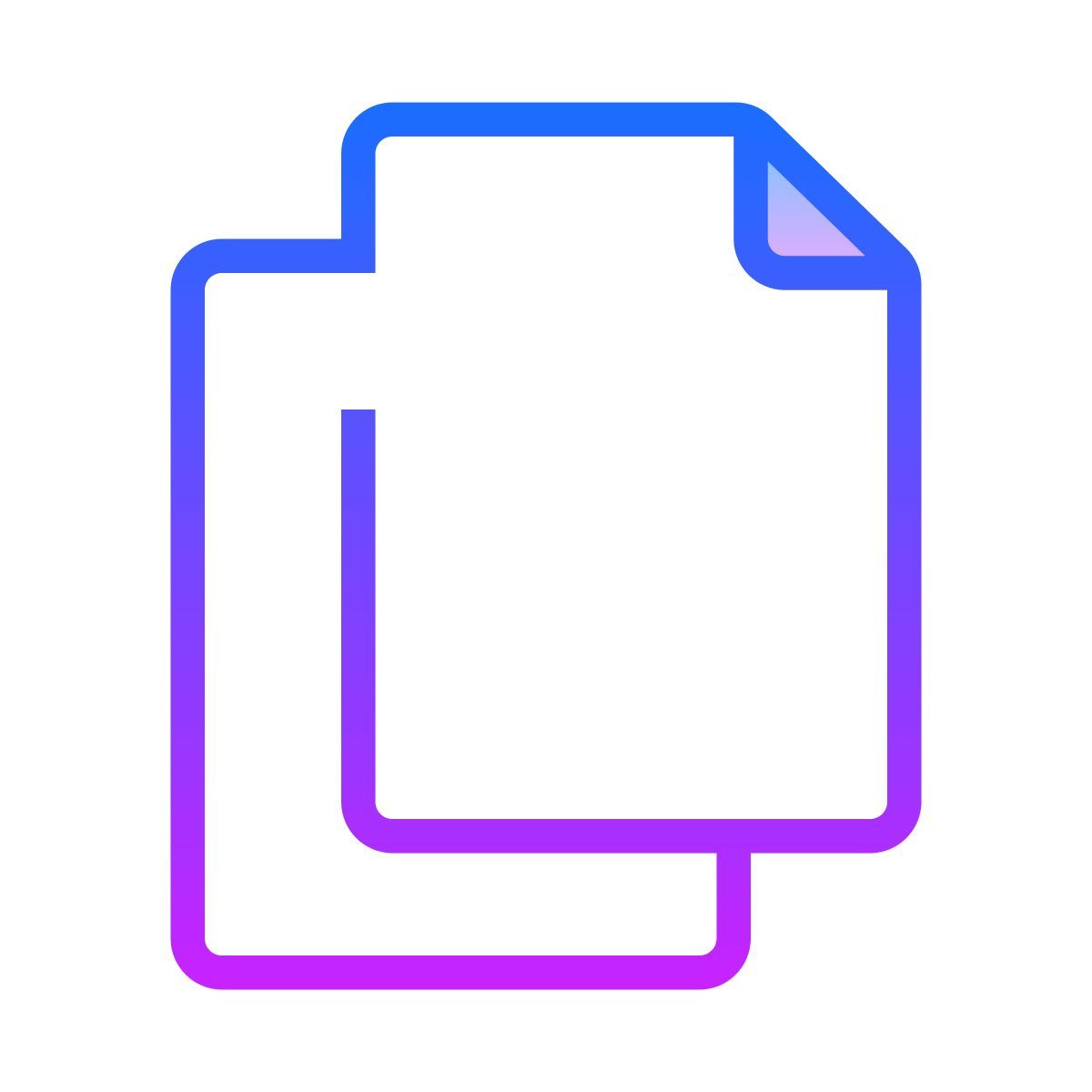 gradient style copy icon