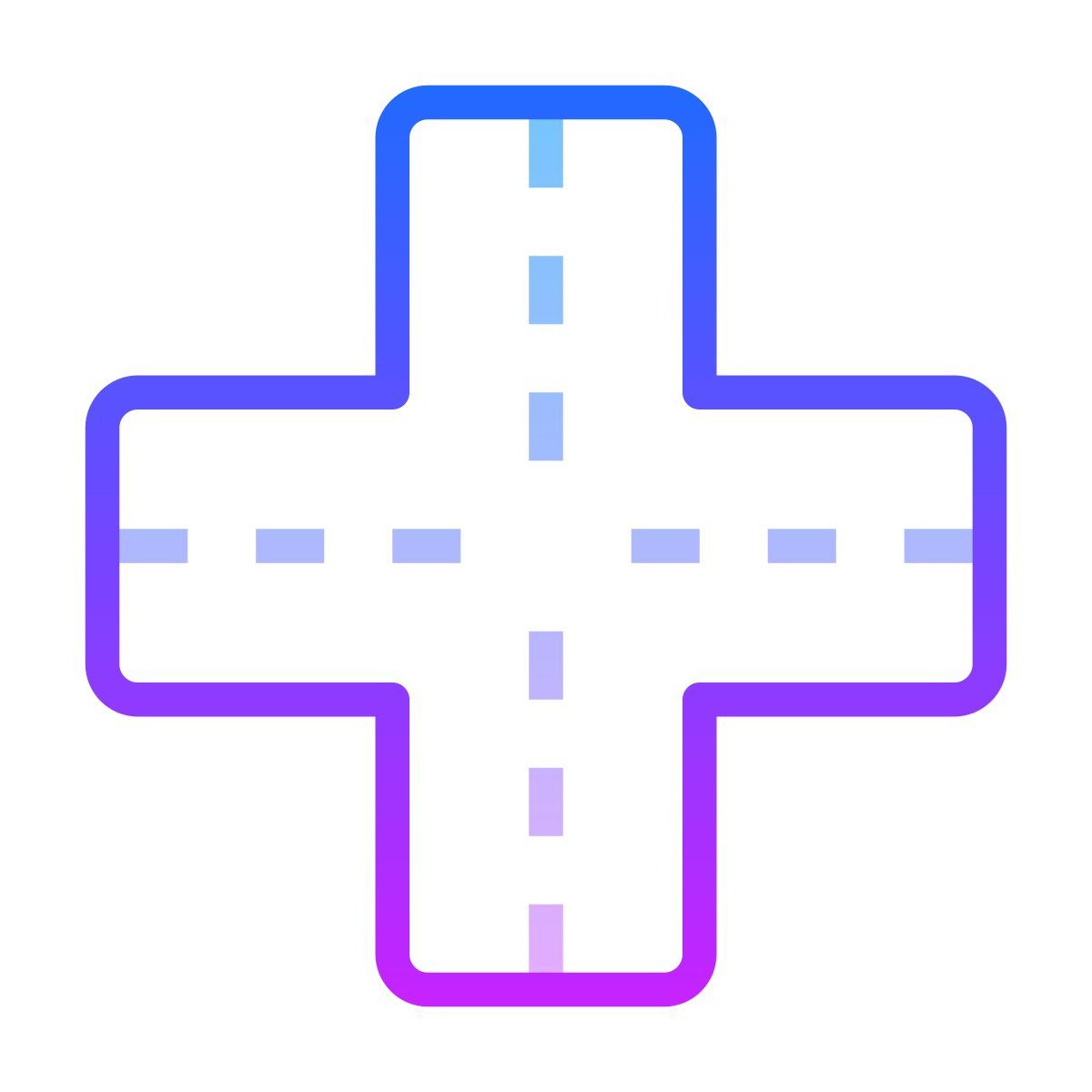 gradient style 十字路口 icon