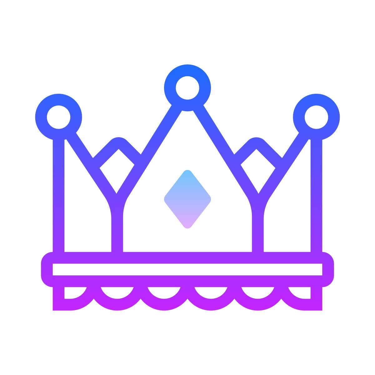 gradient style couronne icon