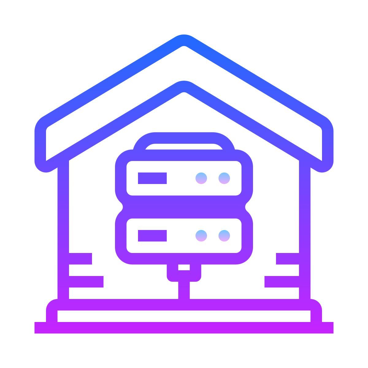 gradient style data center icon
