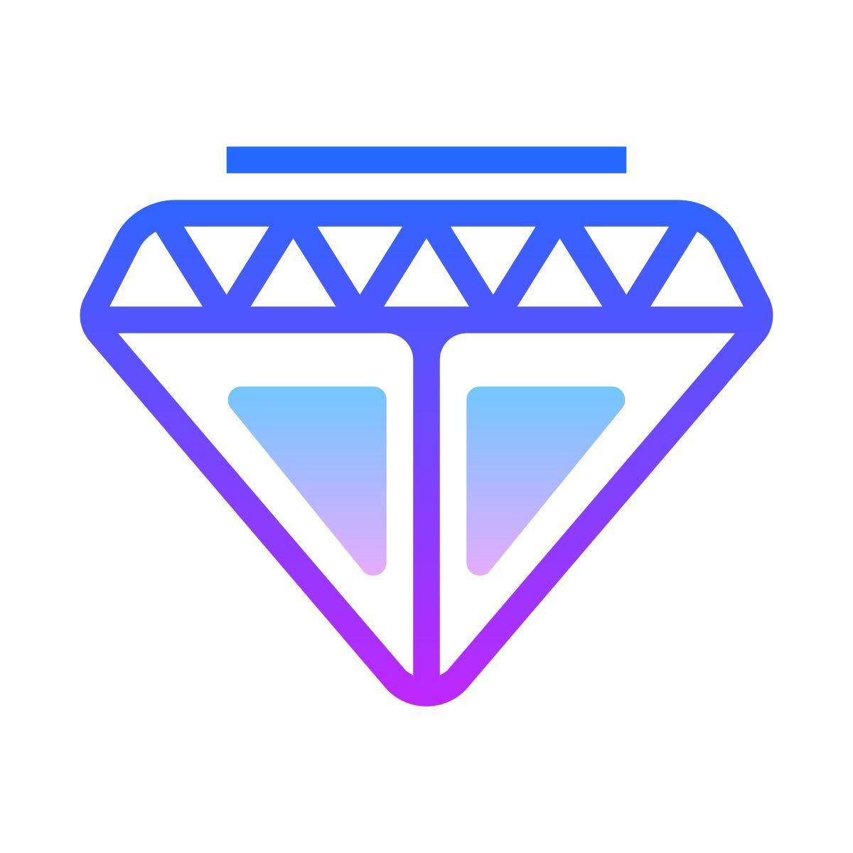 gradient style diamant icon