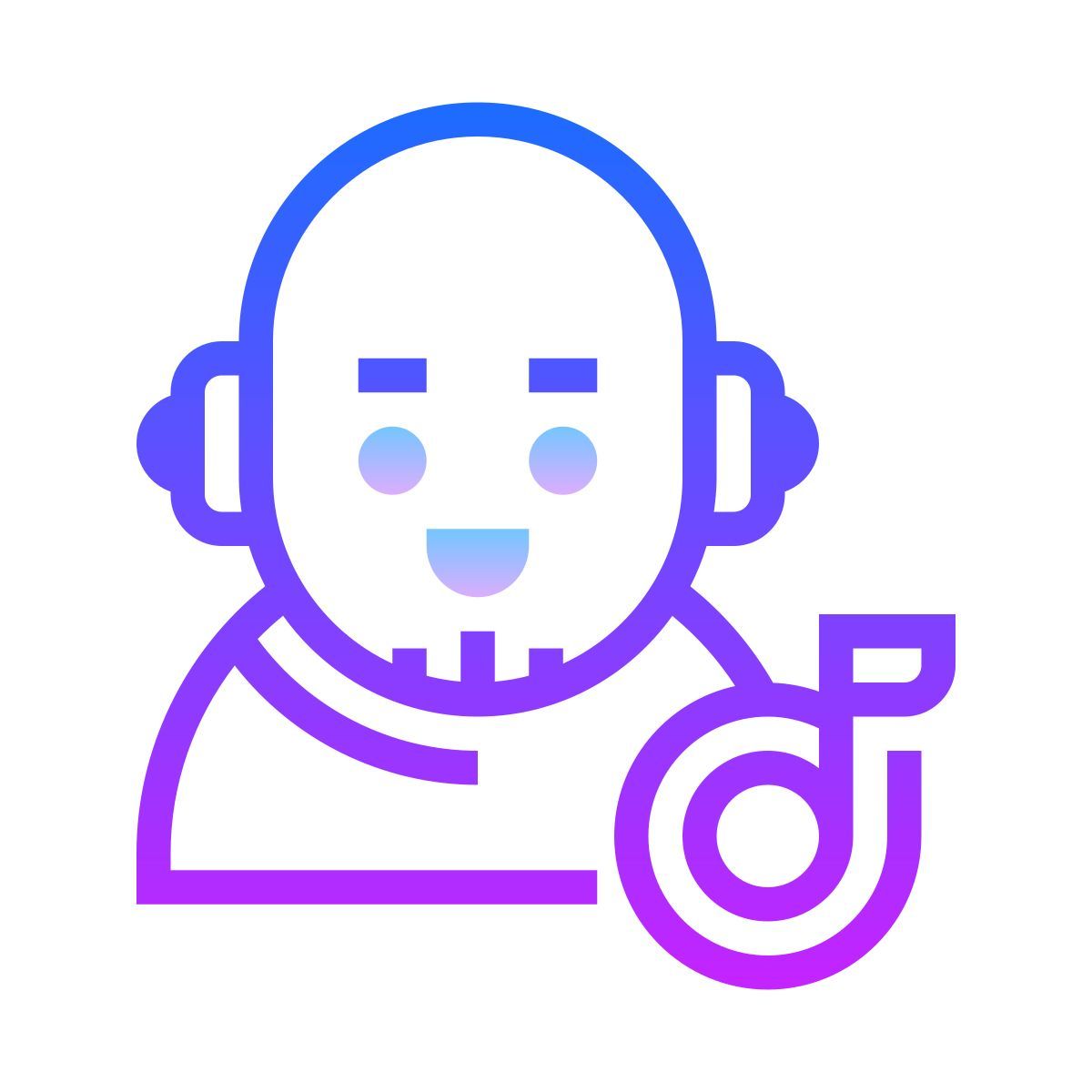 gradient style dj icon