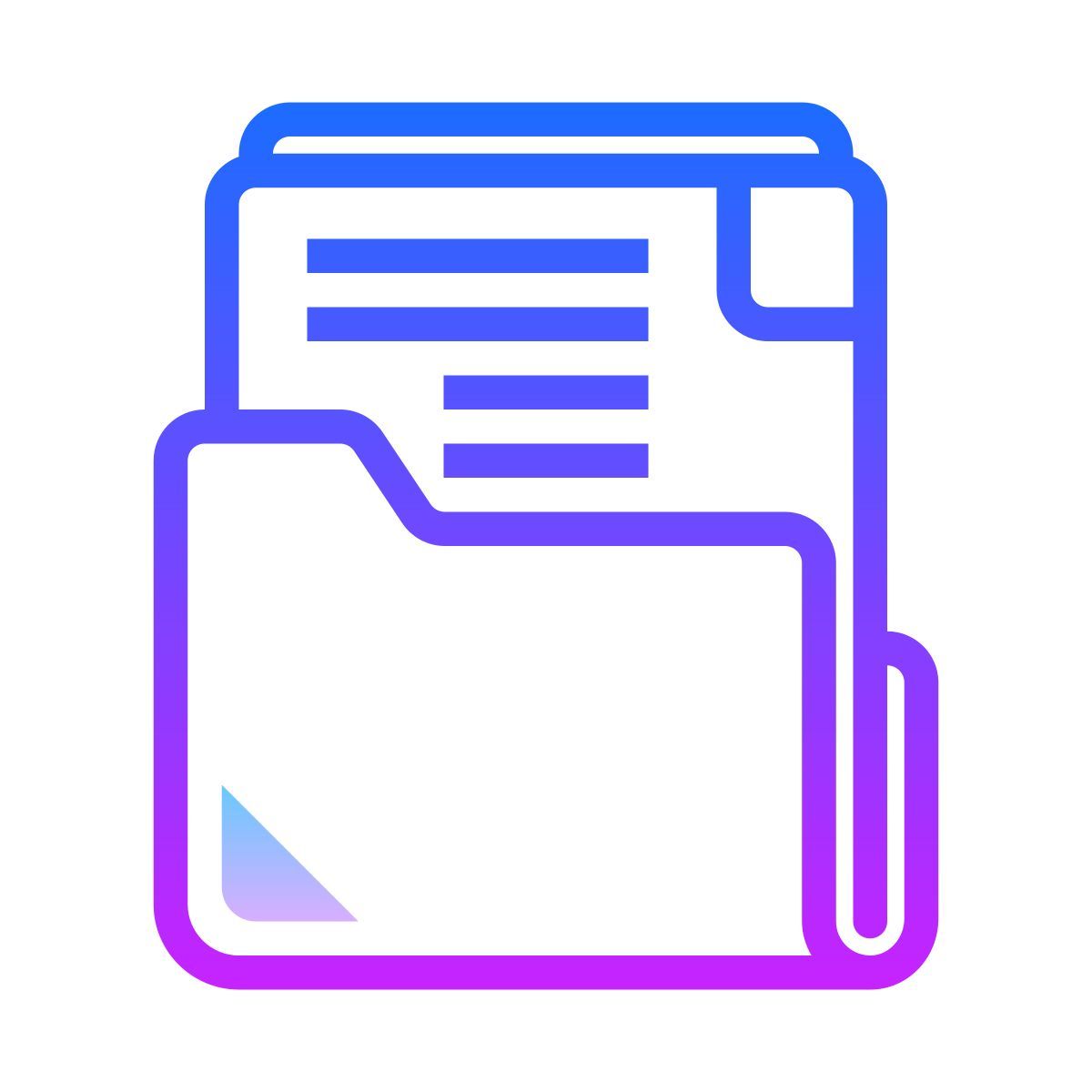 gradient style documento icon