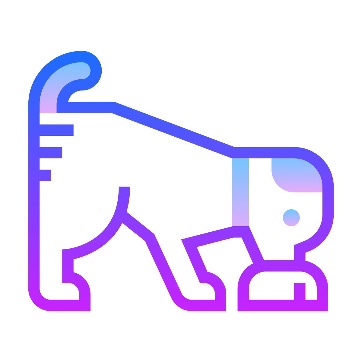 gradient style comendo cachorro icon