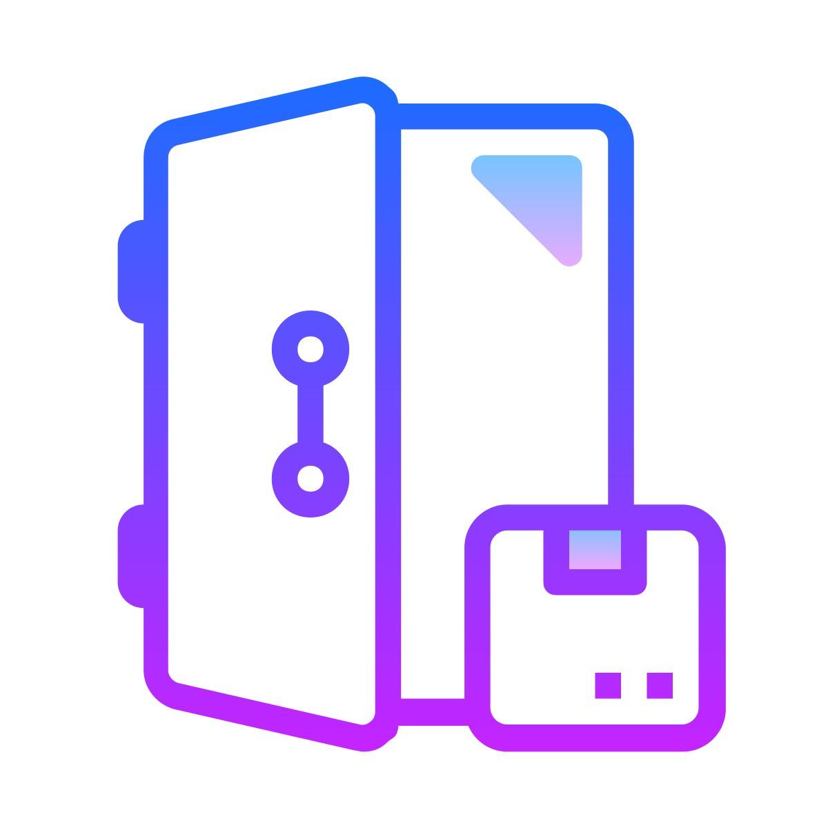 gradient style 门到门交付 icon