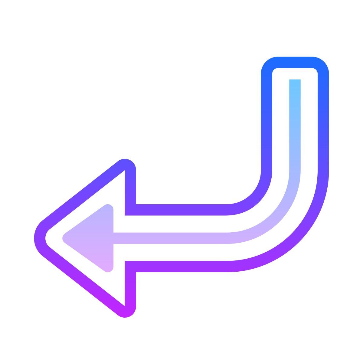 gradient style abajo izquierda icon