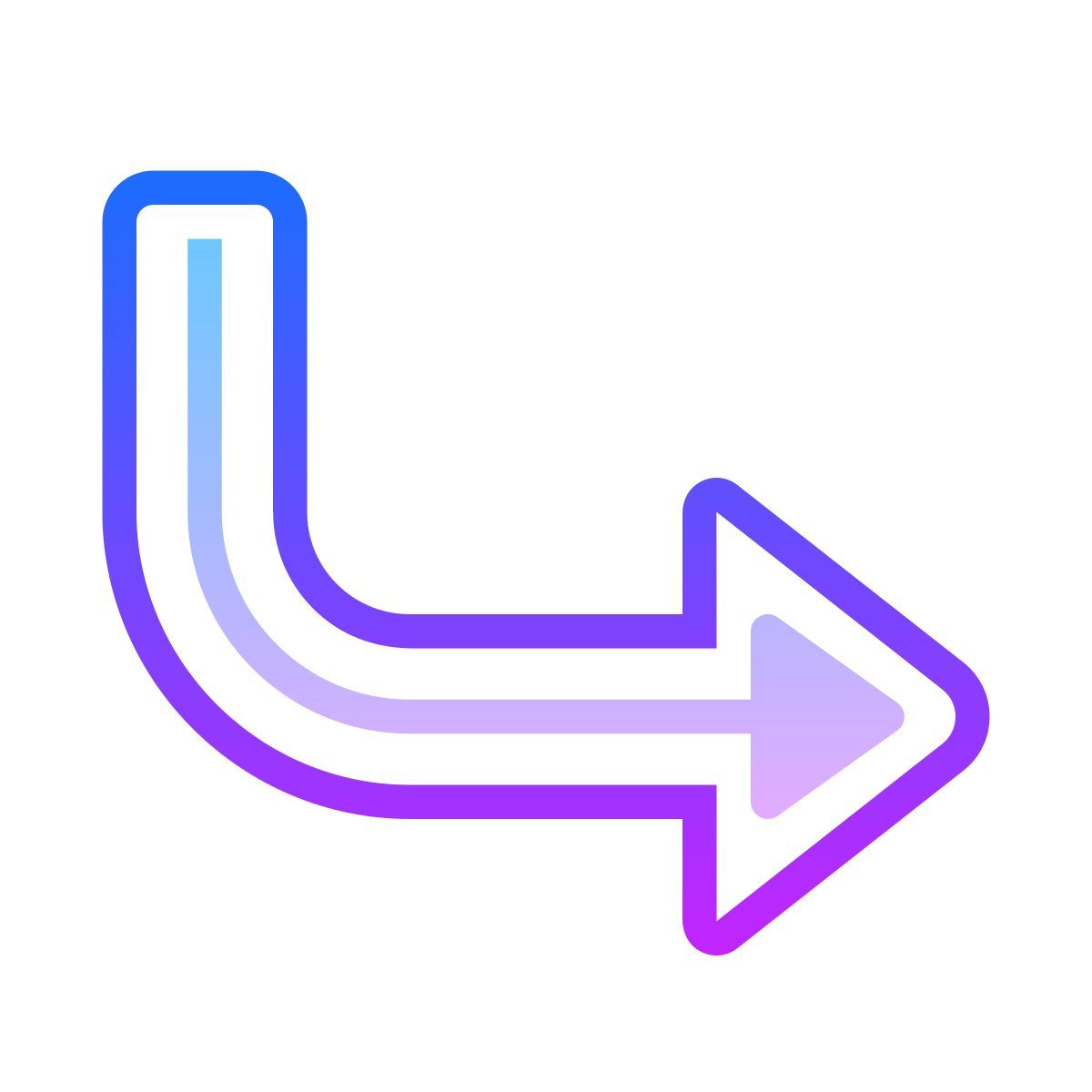 gradient style 右下 icon