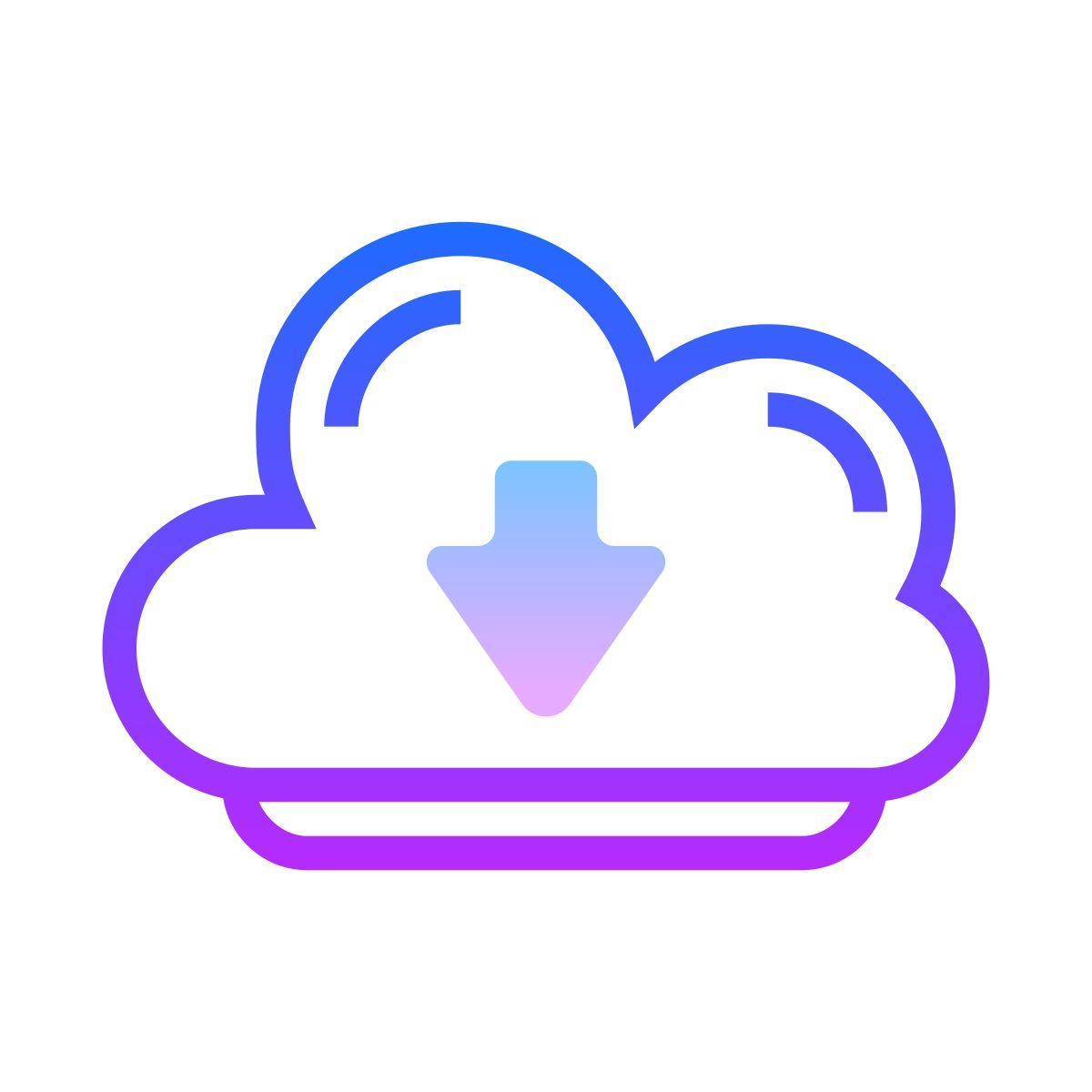 gradient style 从云端下载 icon