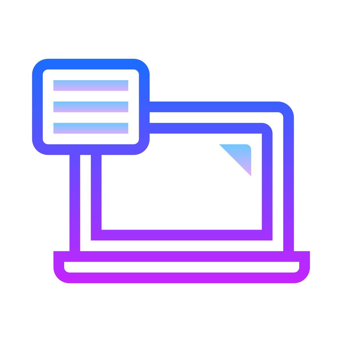 gradient style 电子学习 icon