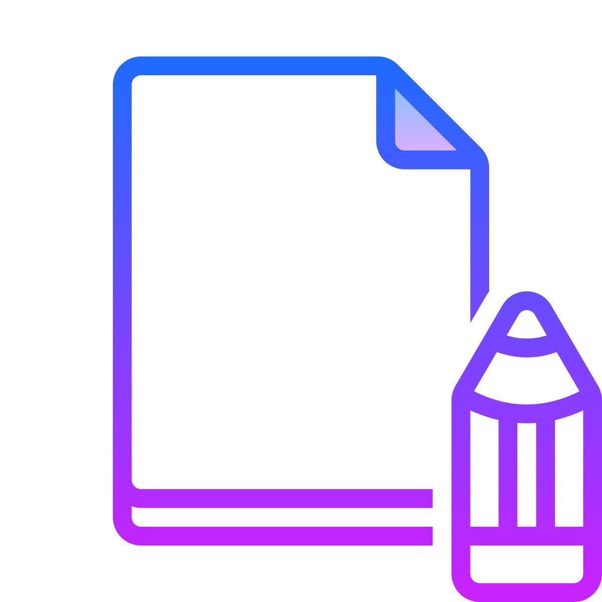 gradient style edit file icon