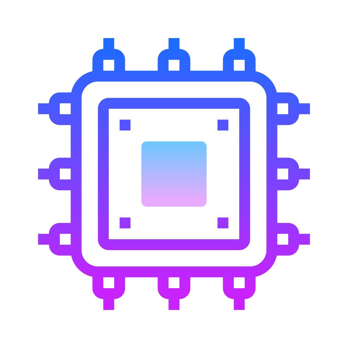 gradient style cpu icon