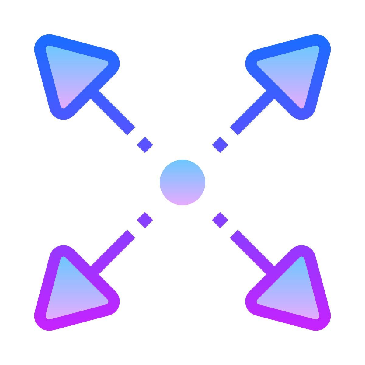 gradient style expandir icon