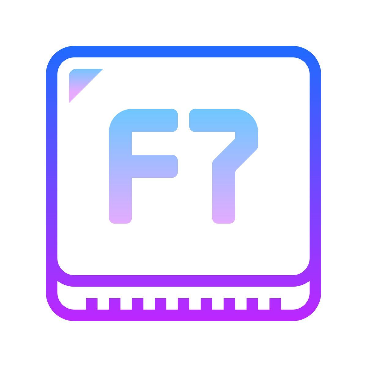 gradient style f7 键 icon