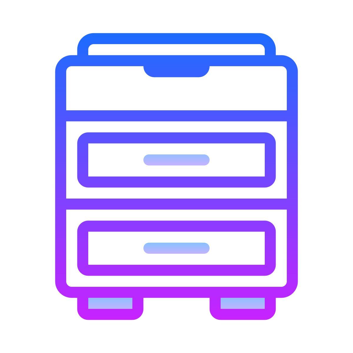 gradient style filing cabinet icon