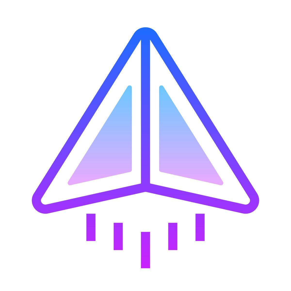 gradient style email send icon