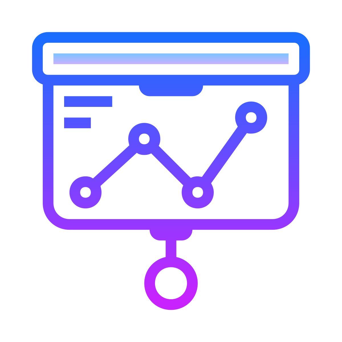 gradient style financial dynamic presentation icon