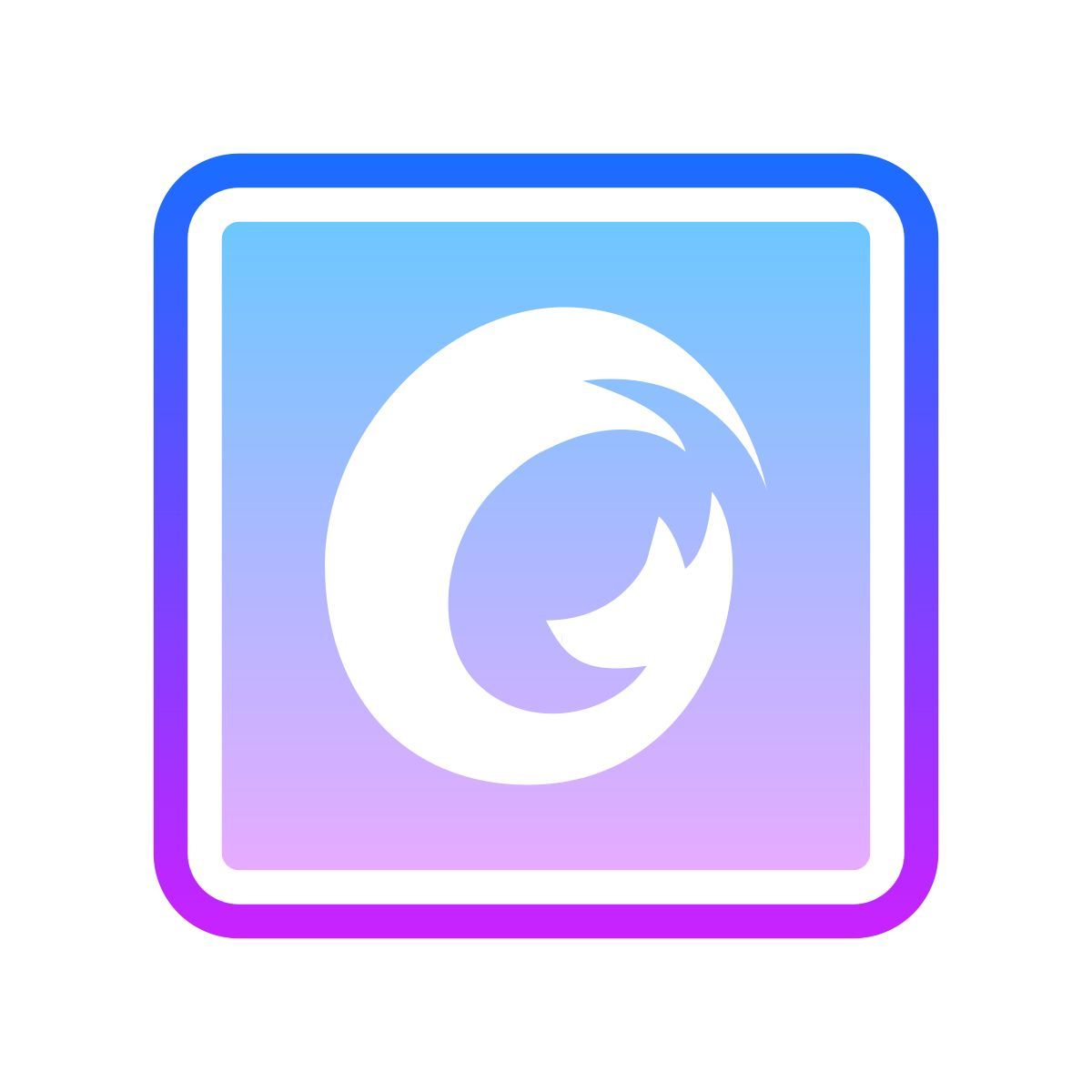 gradient style 福昕阅读器 icon