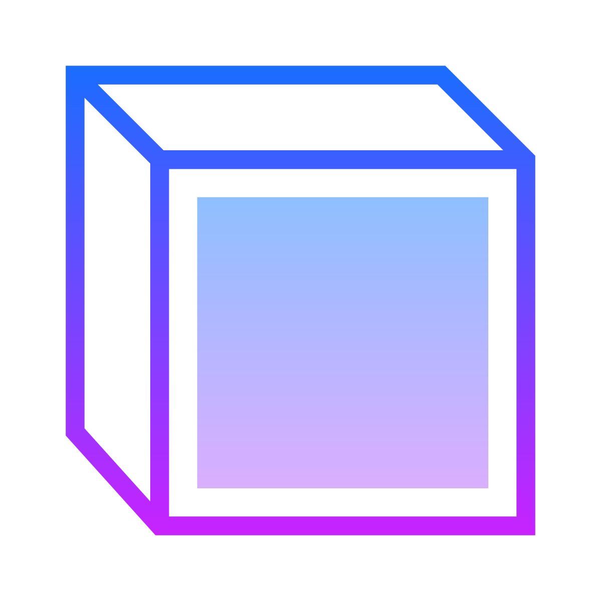 gradient style vista frontal icon