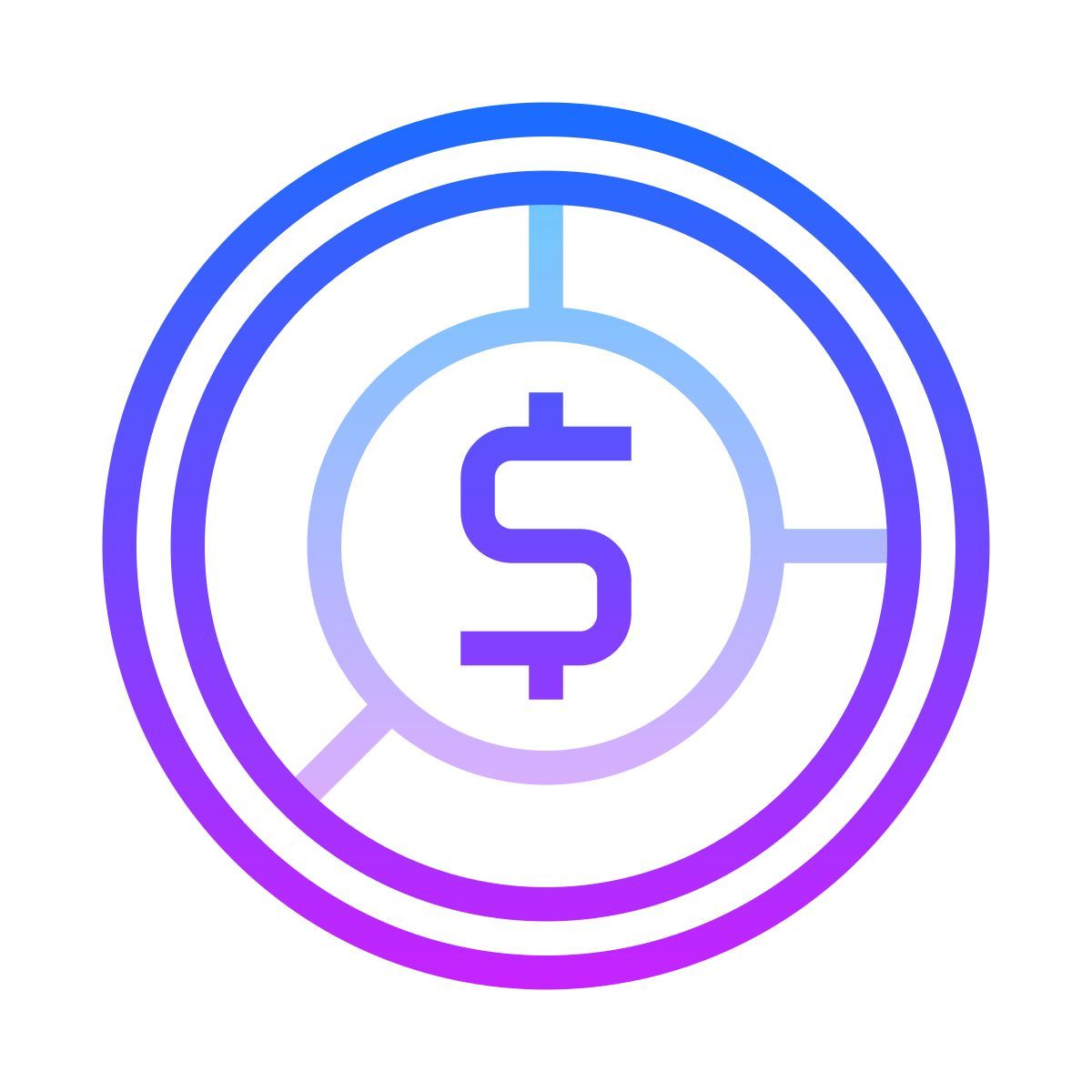 gradient style fund accounting icon