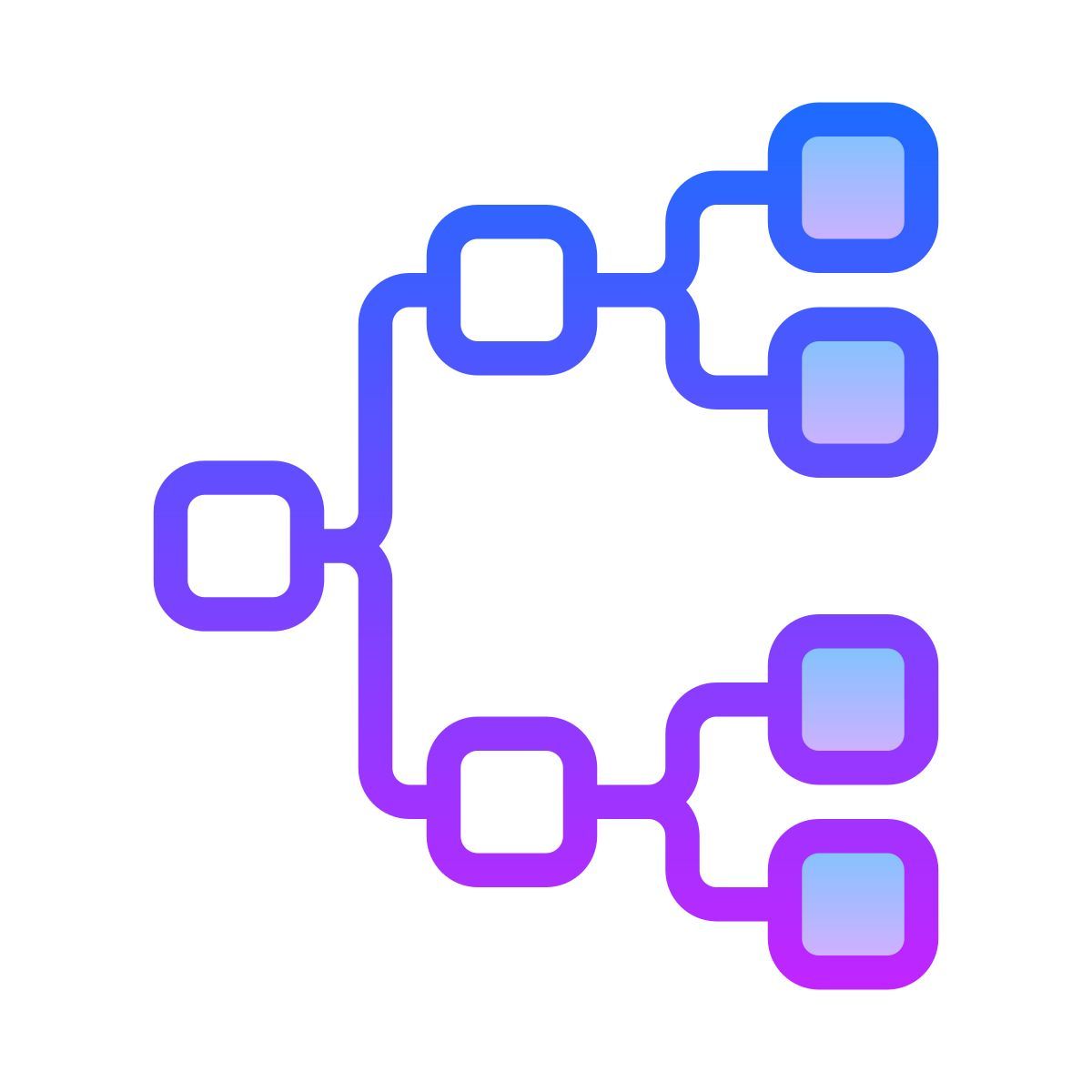 gradient style genealogy icon