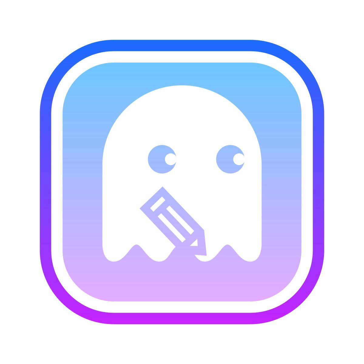 gradient style ghostwriter icon