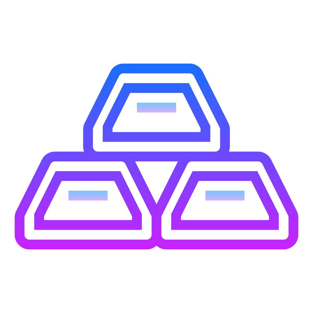 gradient style 금 icon