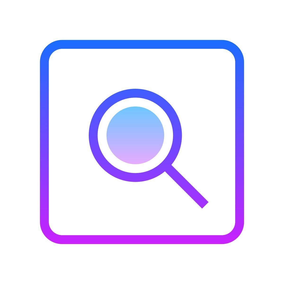 gradient style google 웹 검색 icon