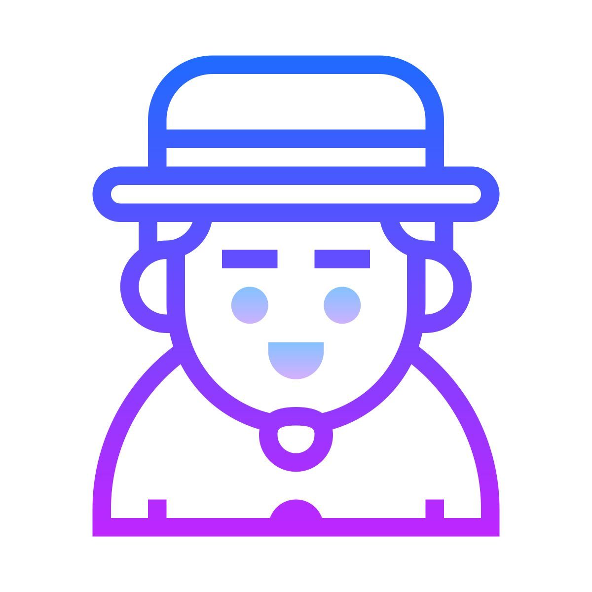 gradient style 게스트 남성 icon