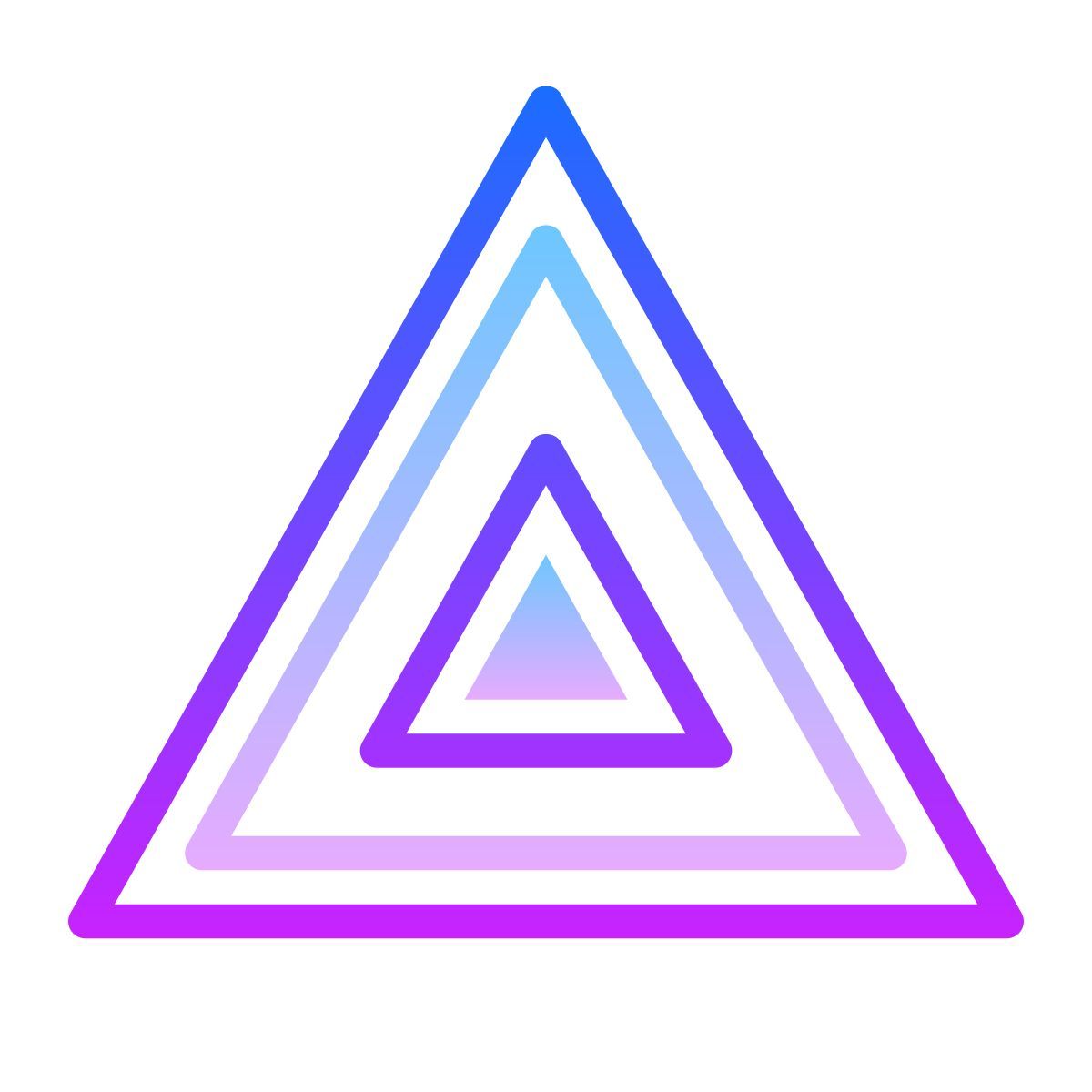 gradient style 위험 경고 점멸 장치 icon