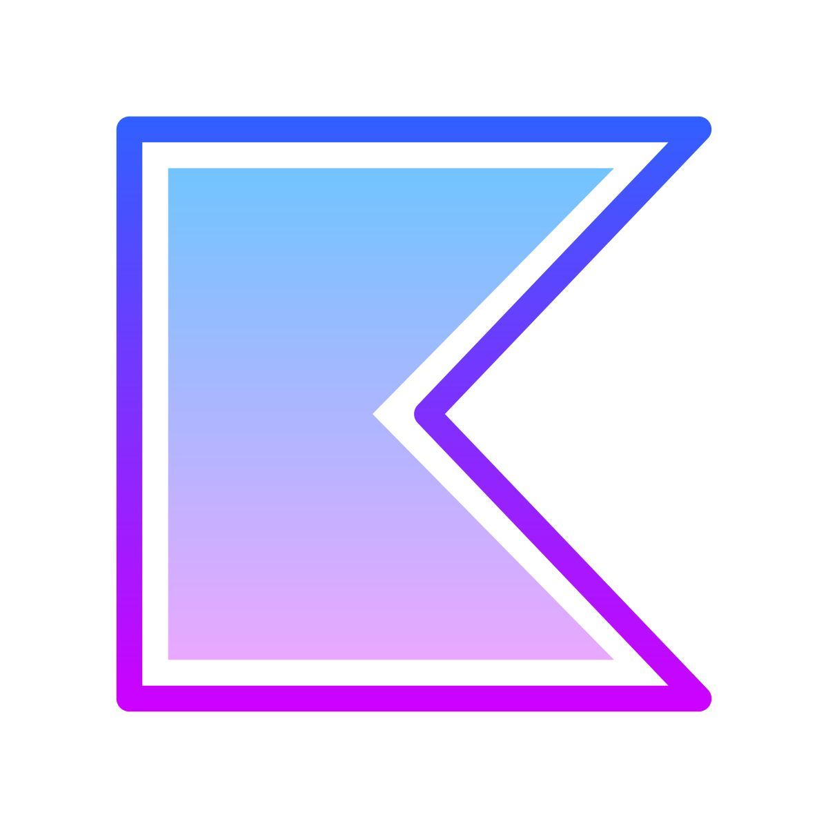 gradient style kotlin icon