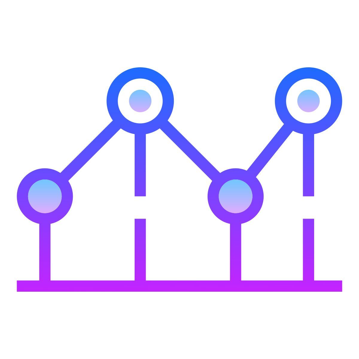 gradient style 折线图 icon