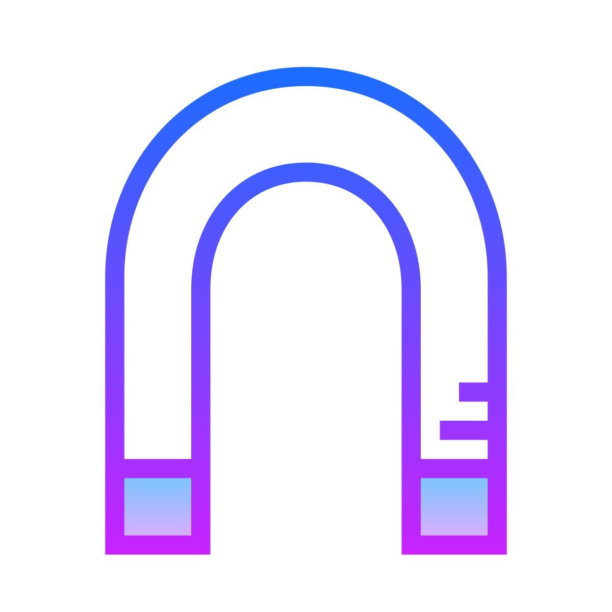 gradient style aimant icon