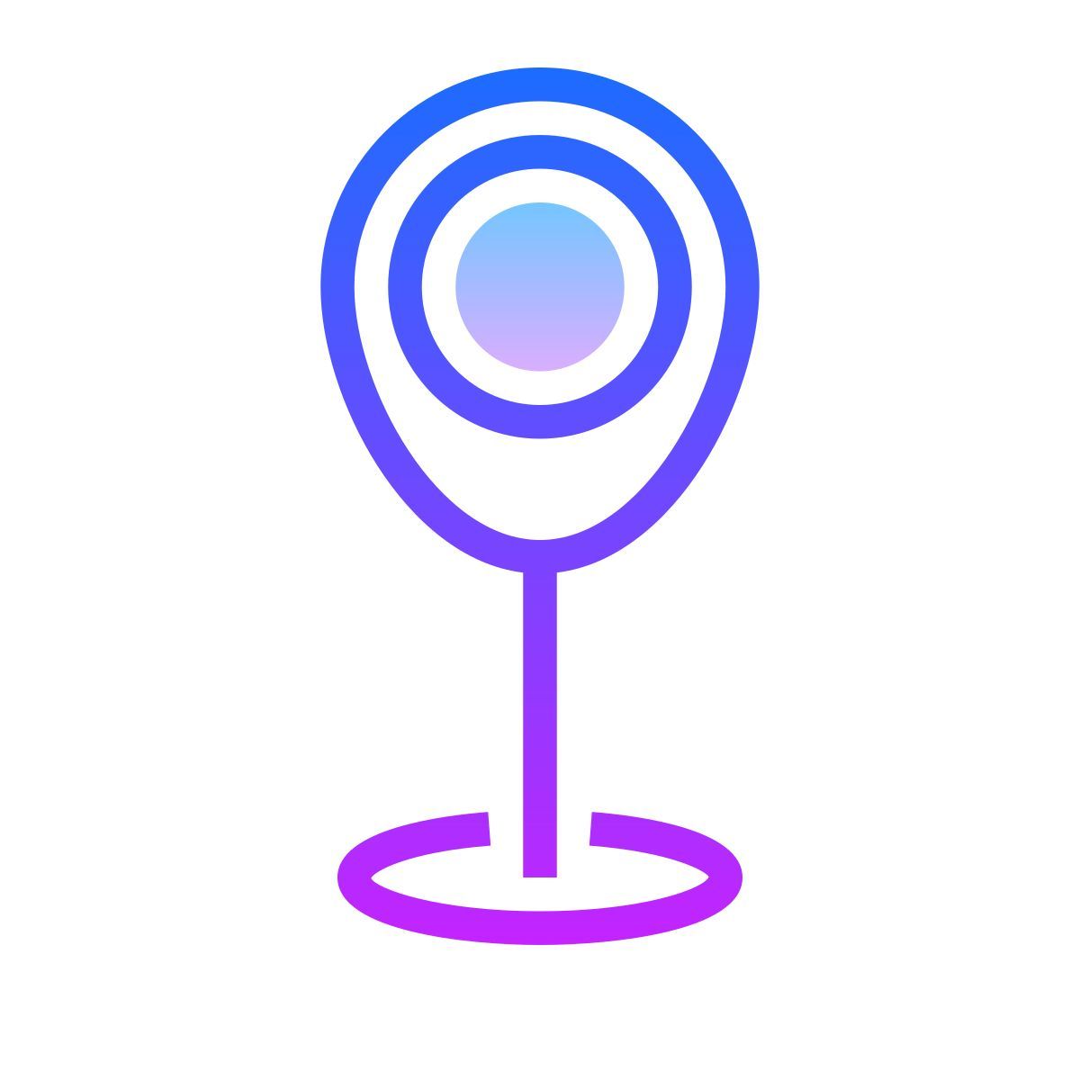 gradient style map pin icon