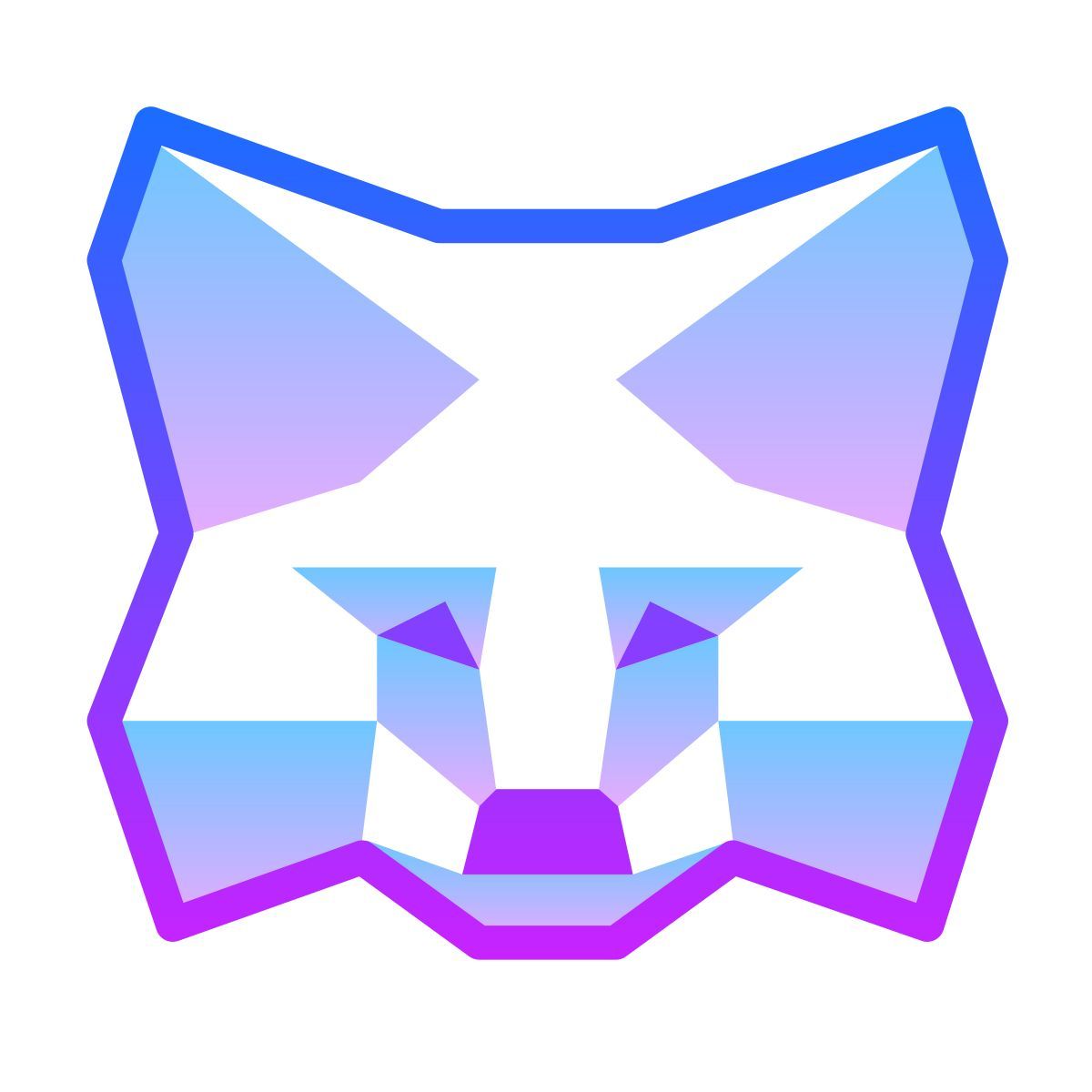 gradient style logo metamascara icon