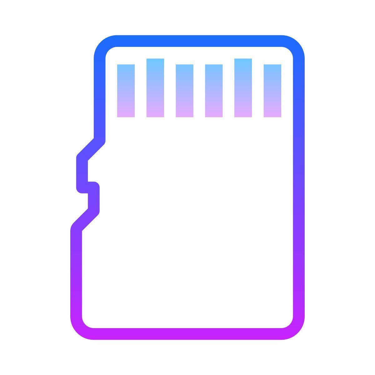 gradient style micro sd icon
