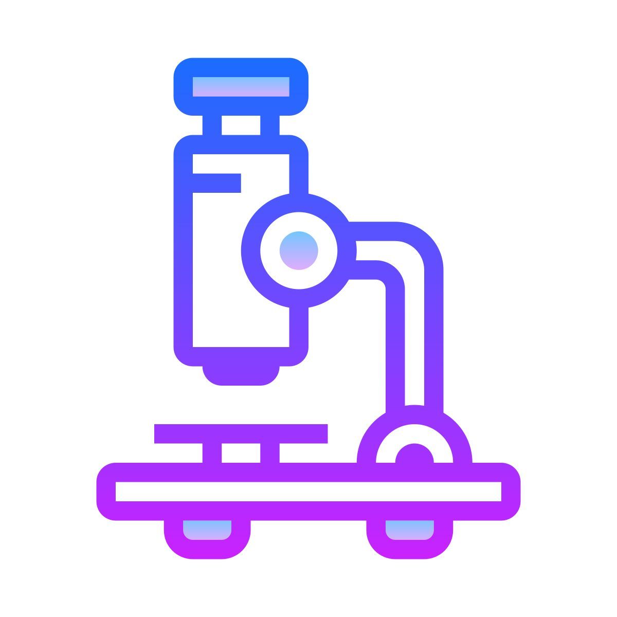 gradient style microscope icon