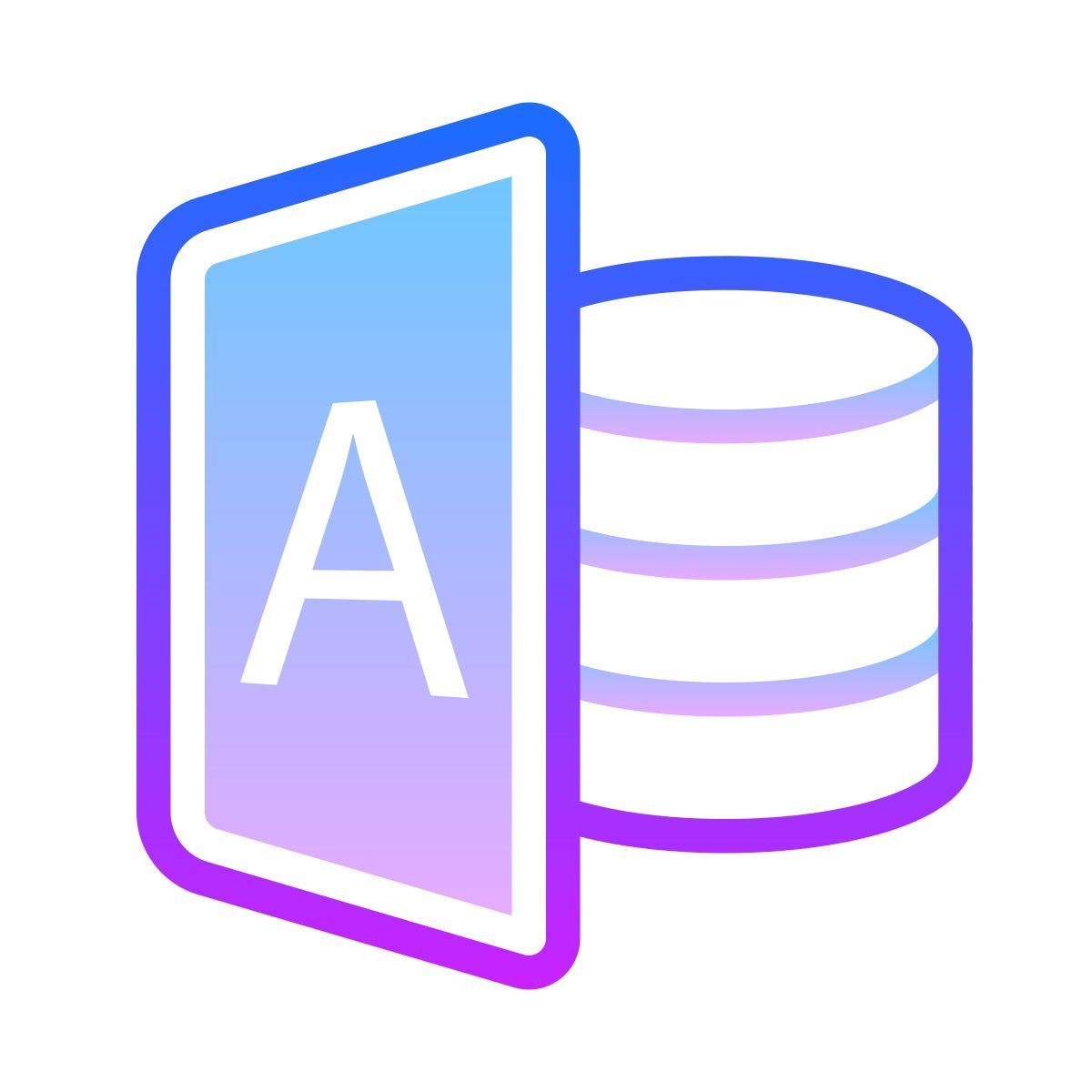 gradient style ms access icon