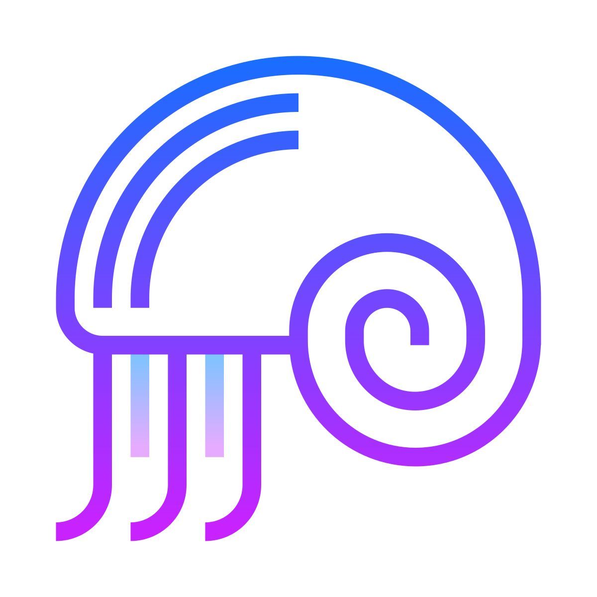 gradient style 鹦鹉螺 icon